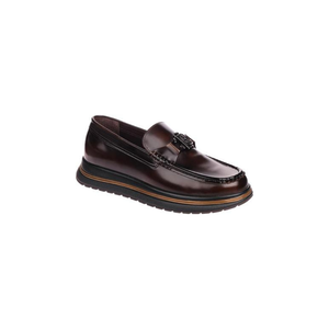 Zapatillas Casuales de Cuero para Hombre M1060 con Logotipo en V Triangular, Cordones Planos, Suela de Goma, Tacón Bajo, con Cordones, Venta al Por Mayor para Exportación - Product Image 2