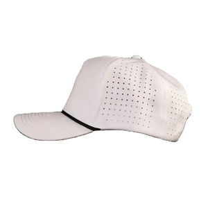 Casquette de golf imperméable en toile de polyester avec logo personnalisé, 5 panneaux, perforée, snapback unisexe, quatre saisons - Product Image 3
