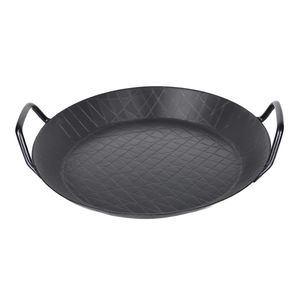 Bandeja para Asar de Hierro Forjado Negro TURK con 2 Asas, Bandeja para Servir de 28 cm de Diámetro - Product Image 2