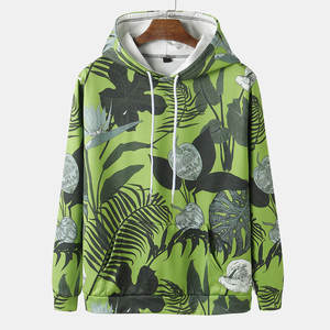 2024 vente en gros hommes 100% coton à capuche Sublimation imprimé pull brodé avec manches longues poches à cordon pour l'hiver - Product Image 1