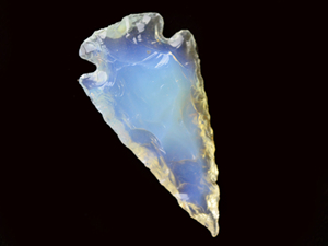 Pointe de flèche en opalite naturelle flèche en cristal sculpté pierre précieuse naturelle cristal de guérison couleur blanche oiseau silex flèche fabriquée à la main - Product Image 3