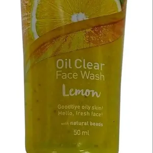 Aceite de inicio nuevo de calidad superior, lavado de cara transparente, limón, 50 ml, cuidado facial a base de hierbas