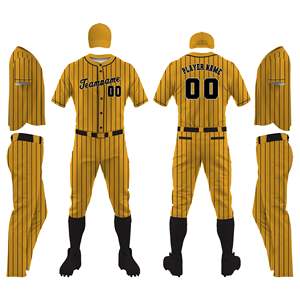 Nouvelle Arrivée Uniforme de Baseball Entièrement Boutonné 100% Polyester pour Adultes Motif Lettres Respirant Séchage Rapide et Évacuation de l'Humidité - Product Image 4