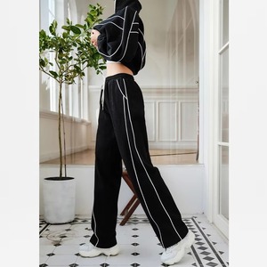 Chándales de mujer al por mayor chándal de moda para mujer chándal liso chándal de mujer último diseño chándales para mujer con ribete - Product Image 3