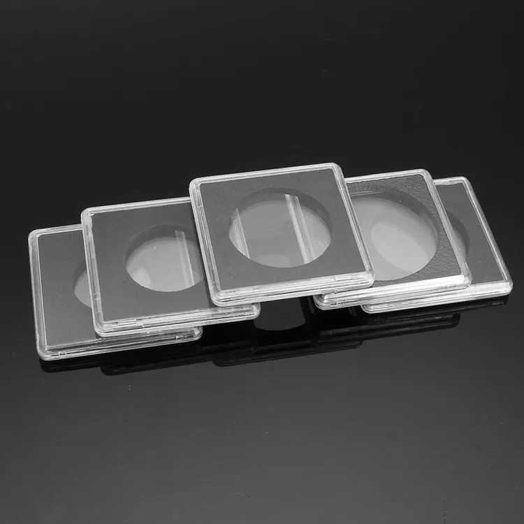 2x2 Coin Capsule Silver Dollar Holder Snaps Plastic Case for Collectors Coin Collection Supplies Coin Protectors for Collection