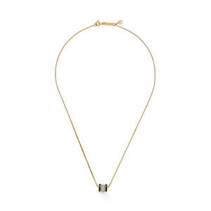 สร้อยคอไข่มุกมอยส์ซาไนต์ทรงเหลี่ยมมรกตทองคำขาว 14K ฮาโล มิราจสำหรับผู้หญิง - Product Image 2