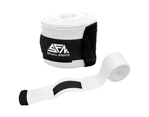 Envolturas de mano de boxeo con logotipo personalizado, algodón absorbente de sudor con fuerte soporte de muñeca para Muay Thai y entrenamiento de gimnasia de artes marciales - Product Image 1