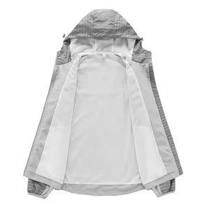 Veste coupe-vent imperméable à capuche unisexe personnalisée de haute qualité Respirante Devant Randonnée en plein air Saison d'hiver OEM Vente en gros - Product Image 4