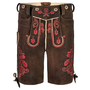 Pantalones cortos de tamaño adulto con bordado alemán tradicional Oktoberfest de alta calidad Lederhosen bávaro hechos a medida - Product Image 4