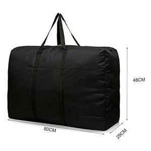 Extra <b>Large</b> 1pc Sport <b>Bag</b> 80*48*25cm Non-Woven Fabric <b>Storage</b> Cubes Waterproof Moving Luggage <b>Zipper</b> for Laundry Home Shopping - Product Image 6