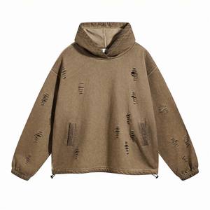 Nouveaux sweats à capuche pour hommes, pull-over surdimensionné, épais, 100% coton, doux, délavé, sweat à capuche vierge, lourd, sweat à capuche personnalisé - Product Image 1