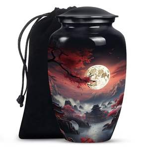 Sakura Night Urns <b>for</b> Cremation <b>Ashes</b> Modern <b>for</b> Human <b>Ashes</b> <b>Keepsake</b> Decorative <b>for</b> Infant Urns Cherry - Product Image 3