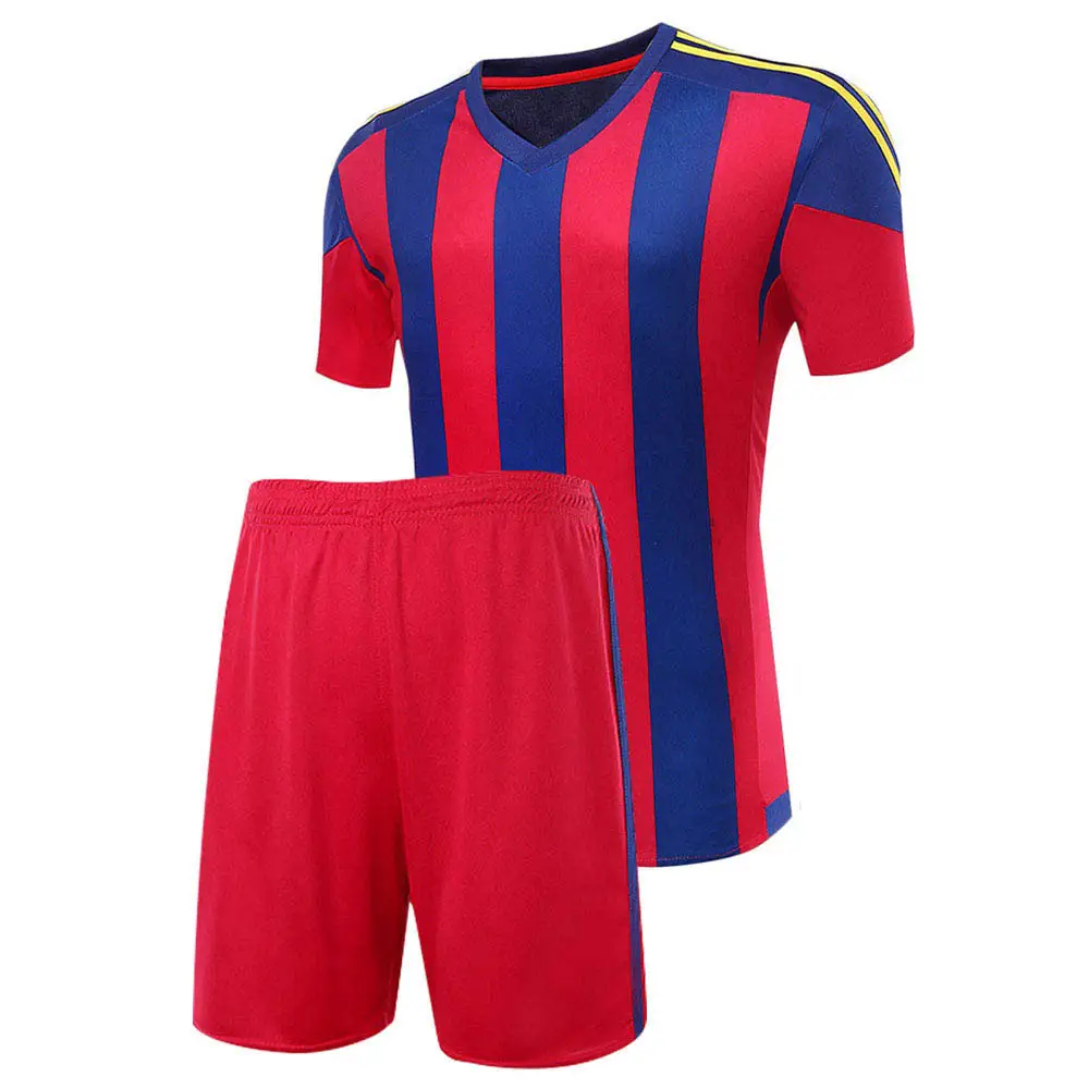 Novo estilo de uniforme de camisa de futebol para treinamento de futebol, uniforme de futebol com logotipo personalizado, conjunto barato para meninos e meninas