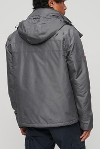 Veste coupe-vent de course en nylon personnalisée OEM Poches latérales Hiver Pull zippé Imperméable Sports d'extérieur Décoration Capuche - Product Image 2