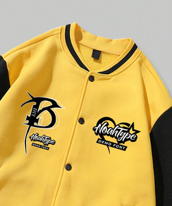 Varsity vestes hommes femmes personnalisé logo broderie léger laine corps en cuir manches bomber veste 2025 - Product Image 3