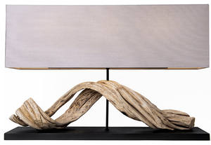 Handcrafted Driftwood Table Lamp for <b>Home</b> <b>Decor</b> Exquisite Woodwork - Product Image 4