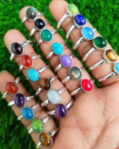 เครื่องประดับที่ดีสำหรับทุกเพศแหวนแฟชั่นเพชรชุบทอง18K หลายสีวินเทจสไตล์กันน้ำทองเหลือง - Product Image 6