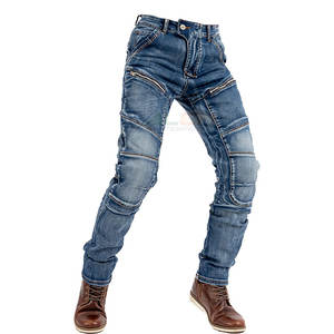 Pantalones vaqueros protectores para montar con tela resistente y acabado elegante Pantalones vaqueros para montar de estilo clásico con refuerzo adicional - Product Image 4