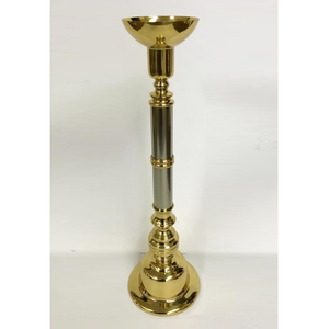 Portavelas de pilar de latón de estilo único a pedido para decoración del hogar - Product Image 1