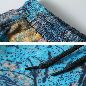 Pantalones cortos de playa hawaianos de tamaño personalizado para hombre, ropa informal estilo Hip Hop, estampado Tie-Dye de talla grande 6XL, pantalones cortos de verano para hombre, técnica sublimada - Product Image 4