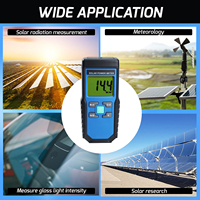 Pyranomètre solaire professionnel de haute précision pour la mesure de la rayonnement solaire et le test de films, avec unités doubles W/m² et BTU