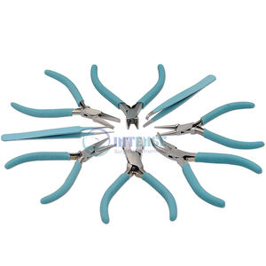 Ensemble professionnel de pinces de fabrication de bijoux en acier inoxydable ensemble de 8 outils minces Kit d'alimentation d'embrayage assorti pour colliers à faire soi-même boucles d'oreilles - Product Image 5