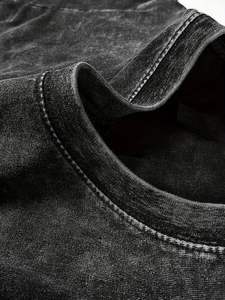 Ropa informal de alta calidad para hombres, camiseta de lavado ácido, Camiseta holgada ligera para hombres, camiseta de lavado ácido para hombres - Product Image 4