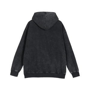 Sweat-shirts à capuche oversize en tissu de qualité, lavés à l'acide, à fermeture éclair, style streetwear, poids lourd, MOVETEXTILE Basics - Product Image 5