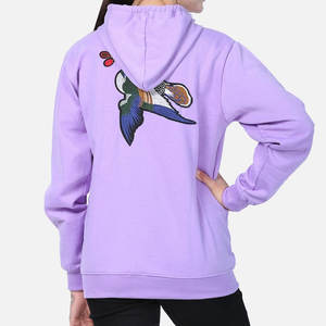 100% algodón diseño de moda logotipo personalizado sudaderas con capucha y Top corto conjunto para mujer invierno tejido de punto impreso logotipo frontal - Product Image 3