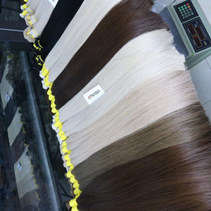 Extensiones de cabello crudo vietnamita virgen 100% de alta calidad, precio al por mayor, cabello humano a granel de color afro personalizable - Product Image 1