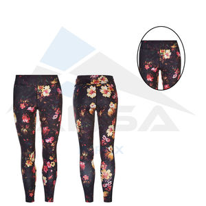 Medias deportivas sin costuras para entrenamiento de invierno para mujer, conjunto de mallas sublimadas de último diseño, patrón de estampado transpirable de cintura alta - Product Image 5