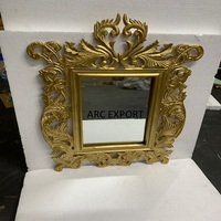 Décoration Antique et moderne de nouveau styliste, grande avec couleur dorée avec métal doré, miroir décoratif élégant