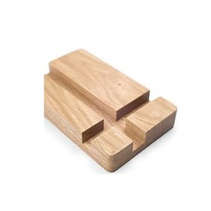 Soporte móvil de madera hecho a mano forma redonda personalizable soporte móvil de estilo Simple para vajilla promocional - Product Image 3