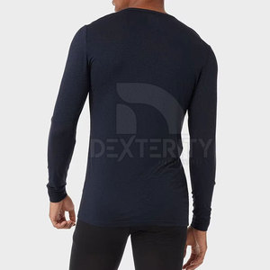 Best Selling <b>Men's</b> Long Johns Set Breathable Eco-Friendly Polyester/Cotton Customizable Design High Quality <b>Thermal</b> Inner Wear - Product Image 2