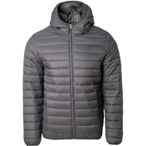 <b>Men's</b> Plus Size Casual Winter Puffer <b>Jacket</b> High Fabric Printed Logo Bubble Design Hooded Front Logo <b>Long</b> Pocket Winter - Product Image 1