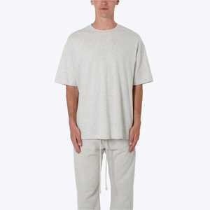 Venta caliente 240gsm Drop Shoulder T-shirt Venta al por mayor de algodón en blanco Camiseta personalizada Heavyweight Men T-shirt Camiseta de gran tamaño - Product Image 1