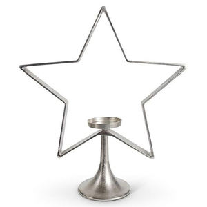 Metal Home Decorative Party Decor Home <b>Candle</b> Holders Christmas Silver <b>Candle</b> Stand - Product Image 6