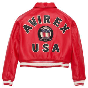 Chaqueta de Cuero Premium Avirex para Mujer, Mejor Precio, Chaqueta de Invierno, Cuero Genuino, Resistente al Viento e Impermeable, Todas las Tallas Disponibles - Product Image 6