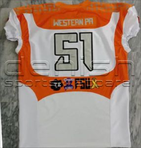 Uniformes de equipo de fútbol americano profesional personalizado, proveedor de fábrica OEM, juego de bordado por sublimación, camisetas en blanco - Product Image 2