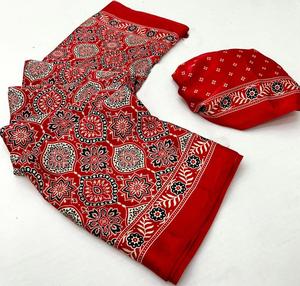 Saree jajrakh gajji bandhej lagdi gajji บริสุทธิ์ Saree ผ้าไหมนุ่ม - Product Image 5