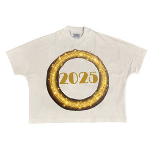 เสื้อยืดโอเวอร์ไซส์ลำลองคุณภาพสูงสำหรับผู้ชาย ทรงครอปพอดีตัว ผ้าฝ้าย 100% แห้งเร็ว แขนสั้น สีพื้น พิมพ์ลายดิจิทัล - Product Image 1