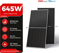 Panneau solaire bifacial Trina à prix réduit 650W TSM-NEG19RC.20 625-650W 2382x1134mm, puissance de chaîne supérieure, BOS réduit