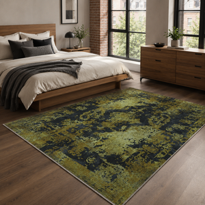 <b>Rug</b> Weavers RW7020 Lineage Graphite Vintage Washable <b>Rug</b> Dropshipping Wholesale Washable Chenille 10 Sizes - Product Image 3