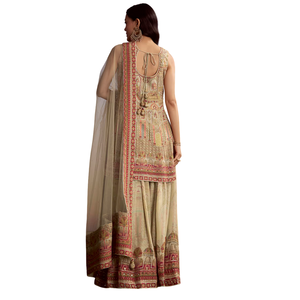 Menta verde crêpe stampato Palazzo tuta all'ingrosso donna abbigliamento etnico OEM fabbrica fornitore all'ingrosso vestito da sposa personalizzato - Product Image 5