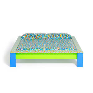 Chelsea King <b>Bed</b> <b>Frame</b> Modern Contemporary Design Fabric Upholstered with Metal <b>Soft</b> <b>Bed</b> with Storage for Home School Bedroom - Product Image 1