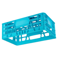 Caisses en plastique durables et polyvalentes DPK49 pour le stockage et le transport sécurisés des assiettes et des bols destinés aux services de restauration et de traiteur