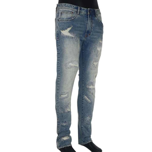 Pantalones Vaqueros de Mezclilla Personalizados de Fábrica, Servicio OEM Nuevo, Pantalones Vaqueros de Mezclilla de Cintura Media para Hombre, Ropa Casual, Ropa de Calle - Product Image 1