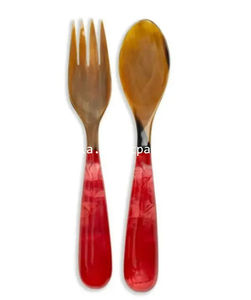 Cuillère en résine écologique de qualité supérieure pour la cuisine et le service à manger-Outils de salade élégants faits à la main pour un usage quotidien - Product Image 3