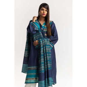 Camisa y Dupatta de Crepé con Adornos Teñidos con Hilo, Estilo Bohemio, Colección IPS-24-31 - Product Image 5