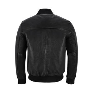 Veste en cuir bomber tendance fabriquée au Pakistan Prix bas Vestes en cuir pour hommes Vente en gros Fabrication sur mesure - Product Image 2